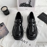 苏芈熙美宣玛丽珍薄款小皮鞋女英伦风2021配裙子新款复古夏季黑色日系jk厚底