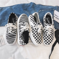 苏芈男鞋棋盘格子帆布鞋夏季低帮板鞋休闲百搭港风学生chic鞋子男潮鞋