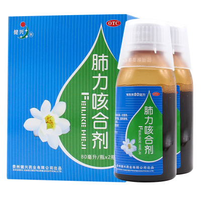 健兴 肺力咳合剂 80ml*2瓶 清热止咳祛痰 小儿痰热犯肺引起咳嗽痰黄