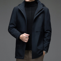 恒源祥加厚中长款男士羽绒服可拆内胆可拆帽商务休闲保暖外穿大码外套2021冬季新款