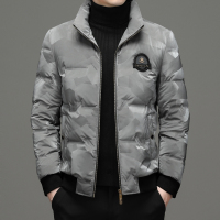 恒源祥韩版修身男士羽绒服短款加厚保暖2021中年男装白鸭绒外套休闲时尚