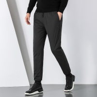 恒源祥鸭绒羽绒裤男士休闲裤潮束脚裤厚时尚工装男装保暖长裤子松紧腰冬