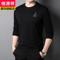 恒源祥韩风圆领长袖男士T恤卫衣时尚休闲青年男装上衣服体恤2022秋新款