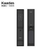 凯迪仕(Kaadas)智能锁K100-W星空黑全自动推拉式指纹锁家用防盗门锁磁卡锁电子锁