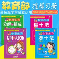 借十法凑十法256页彩色（4本全） 凑十法借十法时间与人民币法分解与组成幼儿园中大班启知识练习册