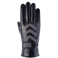 箭头黑色 皮手套冬季保暖加绒执勤指挥反光男女通用骑行加厚抗寒防风防水