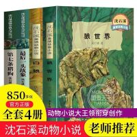 B版 4册 沈石溪动物小说全套8册狼王梦系列 最后一头战象小学生课外阅读书