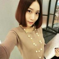 双层合金珍珠 日韩珍珠毛衣链长款项链配饰女衣服韩国百搭夏季挂件连衣裙装饰品