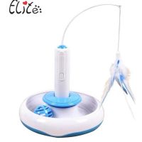 蓝色电动羽毛逗猫棒(推荐) 伊丽Elite蝴蝶电动猫玩具逗猫棒逗猫益智宠物猫咪用品旋转蝴蝶