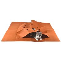L-大型 猫隧道猫迷宫宠物玩耍垫猫咪敏捷训练垫猫咪玩具撕咬垫猫砂垫