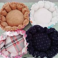 南瓜窝垫直径50公分 颜色随机发 猫窝狗窝加厚棉垫冬季狗床宠物窝小中型窝南瓜窝垫保暖宠物用品