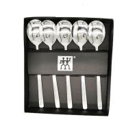 5只装 双立人大饭勺5件套304不锈钢勺子家用大饭勺分餐勺汤勺干饭勺长柄