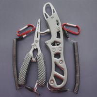 枪柄控鱼器鹰嘴控鱼钳 不锈钢路亚钳控鱼器套装爆款多功能钓鱼钳弯嘴开环钳配钢丝失手绳