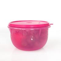 1.9L玫红色 特百惠1.9L升星愿佳节碗冷藏沙拉大圆碗大容量密封储藏碗保鲜盒