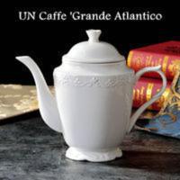 复古西洋咖啡壶 白色浮雕欧式咖啡壶 1000ml过滤孔茶壶咖啡壶瑕疵 复古西洋咖啡壶 白色浮雕欧式咖啡壶 1000ml过