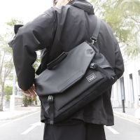 黑色-[中号]适用13-14.5寸 笔记本电脑包单肩男女斜跨手提15.6/14/13寸适用联想华硕华为戴尔