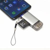 灰色 USB3.0 USB-C3.0高速多功能OTG手机读卡器SD/TF单反内存卡U盘Type-C读卡