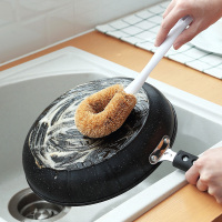 天然椰棕长柄洗锅刷厨房刷锅神器棕毛刷不粘油清洁刷洗碗小刷子