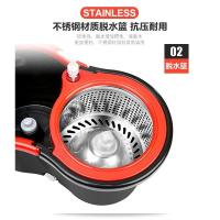 拖把旋转托地擦地神器通家用夹固式扦把脱吧实木地板干湿两用。