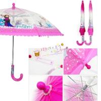 韩国正版冰雪奇缘Frozen雨伞半透明雨伞花雨伞宝宝伞直径40cm