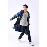 黑色 均码黑胶一体 XXXL 牛津布雨披一体 长装雨衣 防雨防汛防水衣 纽扣式外卖防水装披风