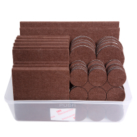 咖啡套装128片 毛毡桌椅脚垫家具保护垫地板防滑凳子椅子桌角垫桌腿脚套静音桌脚