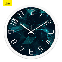 商务时钟办公室挂钟创意时尚设计感钟表简约现代工作室装饰壁挂表