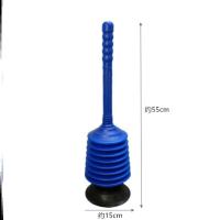 蓝色升级加厚款 马桶疏通器桶吸工具冲厕所管道堵塞高压一炮通地漏下水道疏通神器
