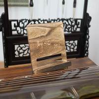 静心款[麦色] 桌面电子琴木色乐谱架钢琴鼓谱支架学生台加粗谱家用阅读专用读书