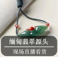翡翠 天然翡翠挂件高冰种飘花手镯平安扣小葫芦四季豆帝王绿女士男款