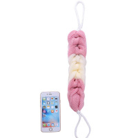 粉米粉 彩虹浴条洗澡沐浴球柔软沐浴花搓背条搓背洗浴求擦背沐浴条泡澡球