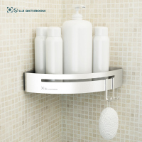 清新三角架单层 欧吉浴室卫浴置物架洗手间卫生间厕所三角架免打孔洗漱台角架壁挂