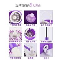 拖把桶旋转免手洗干湿两用双驱动家用不锈钢自动甩干墩布挤水拖布