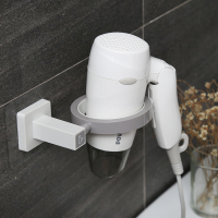 卫生间免打孔置物架厕所洗手间壁挂吹风机架浴室电吹风架挂墙架子