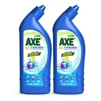 99.9%灭病毒洁厕液2瓶 斧头牌灭病毒洁厕液清香型家用卫生间强力除垢除臭除菌马桶清洁剂