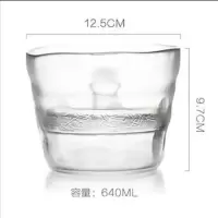 大号一夜渍泡菜坛 日式一夜渍日本泡菜坛子浅渍罐加厚玻璃咸菜罐重石腌菜容器渍物罐