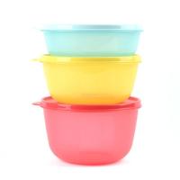 三件套 特百惠保鲜圆碗3件套1L\1.5L\2L密封水果冷藏保鲜盒沙拉凉拌碗