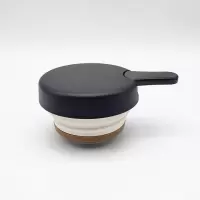 黑色 南极人不锈钢真空保温壶盖子暖水壶杯盖配件热水壶1.6L防漏水瓶盖