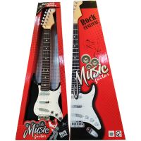超长67cm摇滚电吉他(黑色) 仿真电吉他玩具儿童音乐启蒙炫酷摇滚乐器魔幻尤克里里多功能可弹