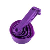 紫色一套 量勺11件套[送标签贴纸] 家用厨房多功能量杯量勺带刻度勺子奶粉勺创意计量塑料勺烘焙工具
