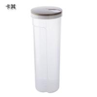 卡其色-A66-J17 迷几家用面条收纳盒放挂面盒意大利面盒冰箱食物保鲜盒储物盒圆形