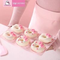 KT7054-KT硅胶甜甜圈 HELLO KITTY联名铂金硅胶6连不粘卡通萌甜甜圈蛋糕模家用烘焙模具