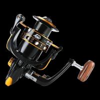 1000型 黑色多点DC 钓德来渔轮鱼仑逍遥升级版12轴承渔线轮纺车轮海竿抛竿轮渔轮海