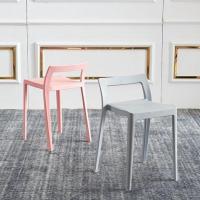 4把以上每把单价(座高40cm)颜色备注 塑料凳子椅子靠背北欧餐椅家用加厚熟胶凳子餐厅等位凳高凳餐桌凳