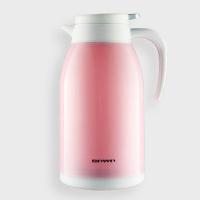 温馨粉(1300ml) 博沃保温壶玻璃内胆家用大容量保温瓶欧式便携水壶暖壶热水瓶宿舍