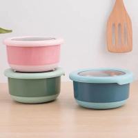 北欧款-220ml 儿童卡通水果便当盒小学生野餐饭盒带盖不锈钢密封汤碗可爱保鲜盒
