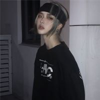 黑色 发带均码 韩国INS街头超火的颓废风头巾发带男女款原宿百搭耍帅扮酷发带潮