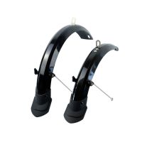 14寸(V刹款)全包挡泥板-黑色 送 20寸折叠自行车挡泥板全包式16寸挡泥瓦14寸泥除碟刹加长宽挡雨