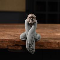 款式12 茶宠摆件禅意紫砂精品可养垂衣达摩人物汝窑哥窑彩砂陶瓷饰品茶