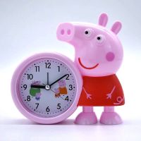 7033红色 复古闹钟摆件老上海恐龙造型小猪佩奇会说话小黄人多功能创意卡通